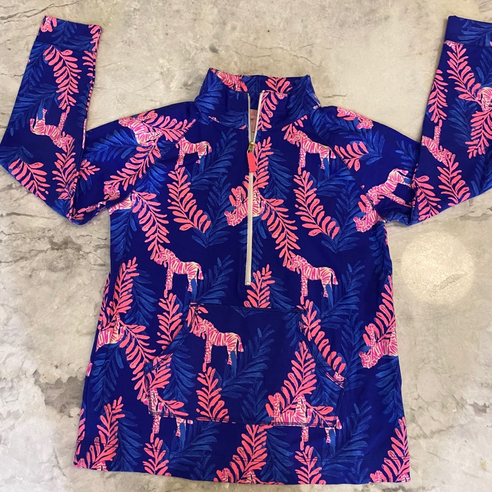 Lily Pulitzer Girls 14 Zebra Print Pullover!